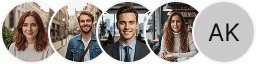 Multiple investor profile avatars on Lion Rendithal trading review block